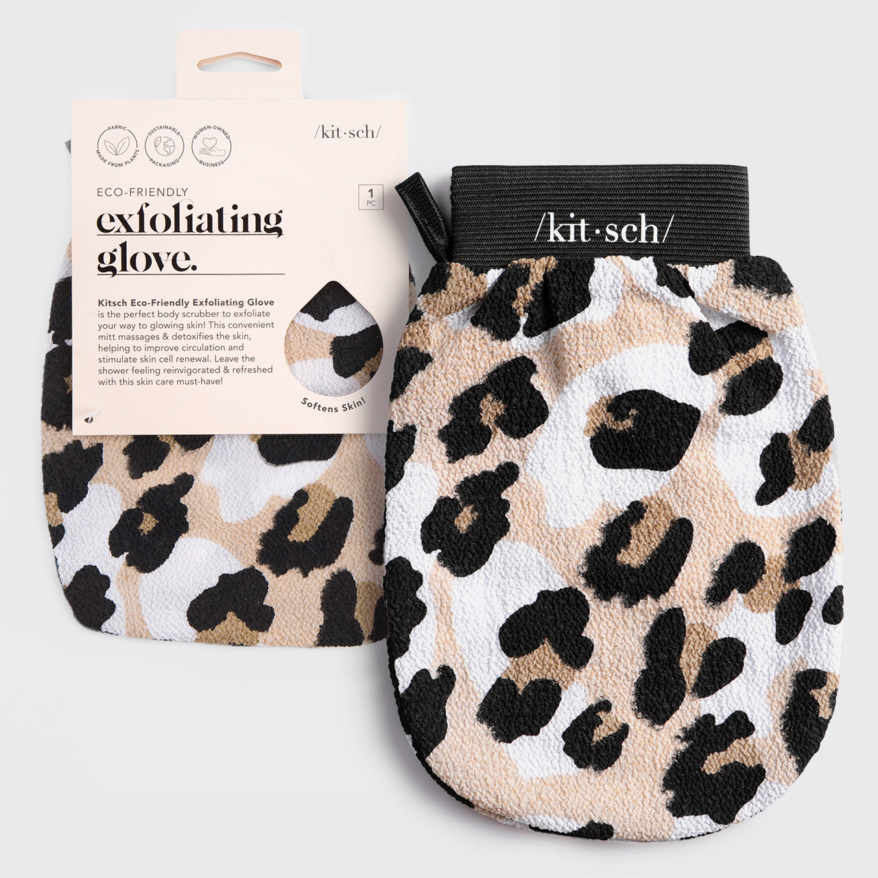 Exfoliating Glove Leopard KITSCH