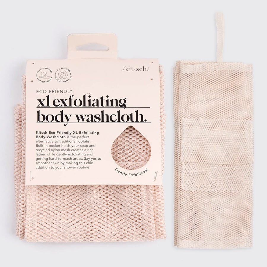XL Exfoliating Body Washcloth - Blush