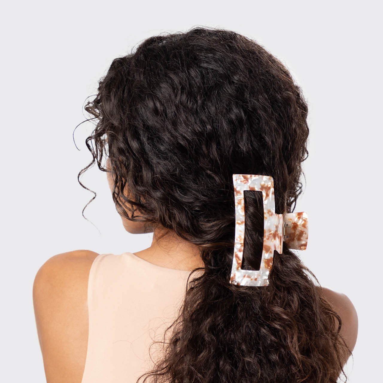 Eco-Friendly Jumbo Open Shape Claw Clip - Brown – KITSCH