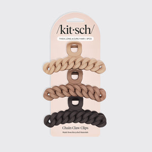 Neutral Chain Claw Clips 3pc Set