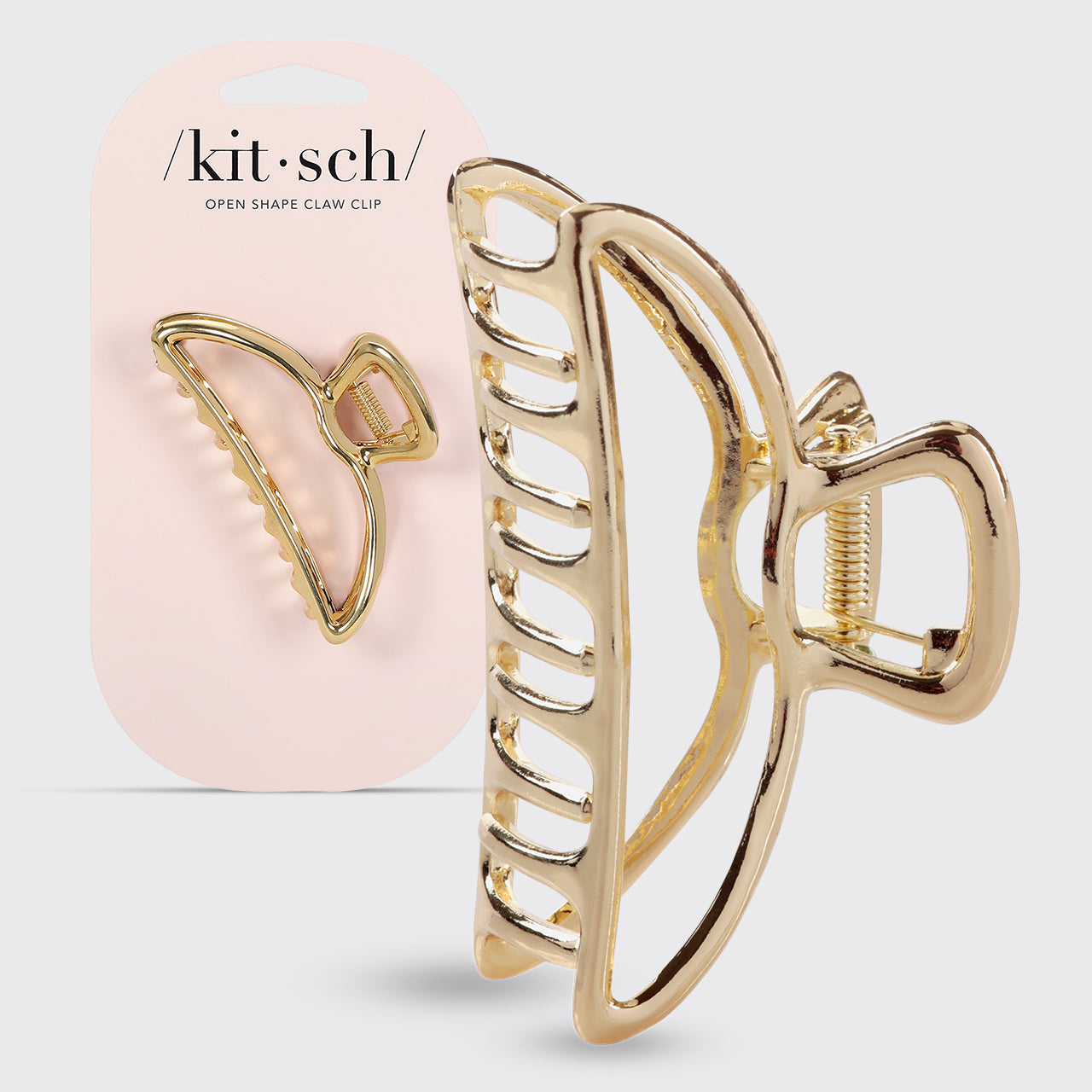 Kitsch Gold Metal Claw Clip