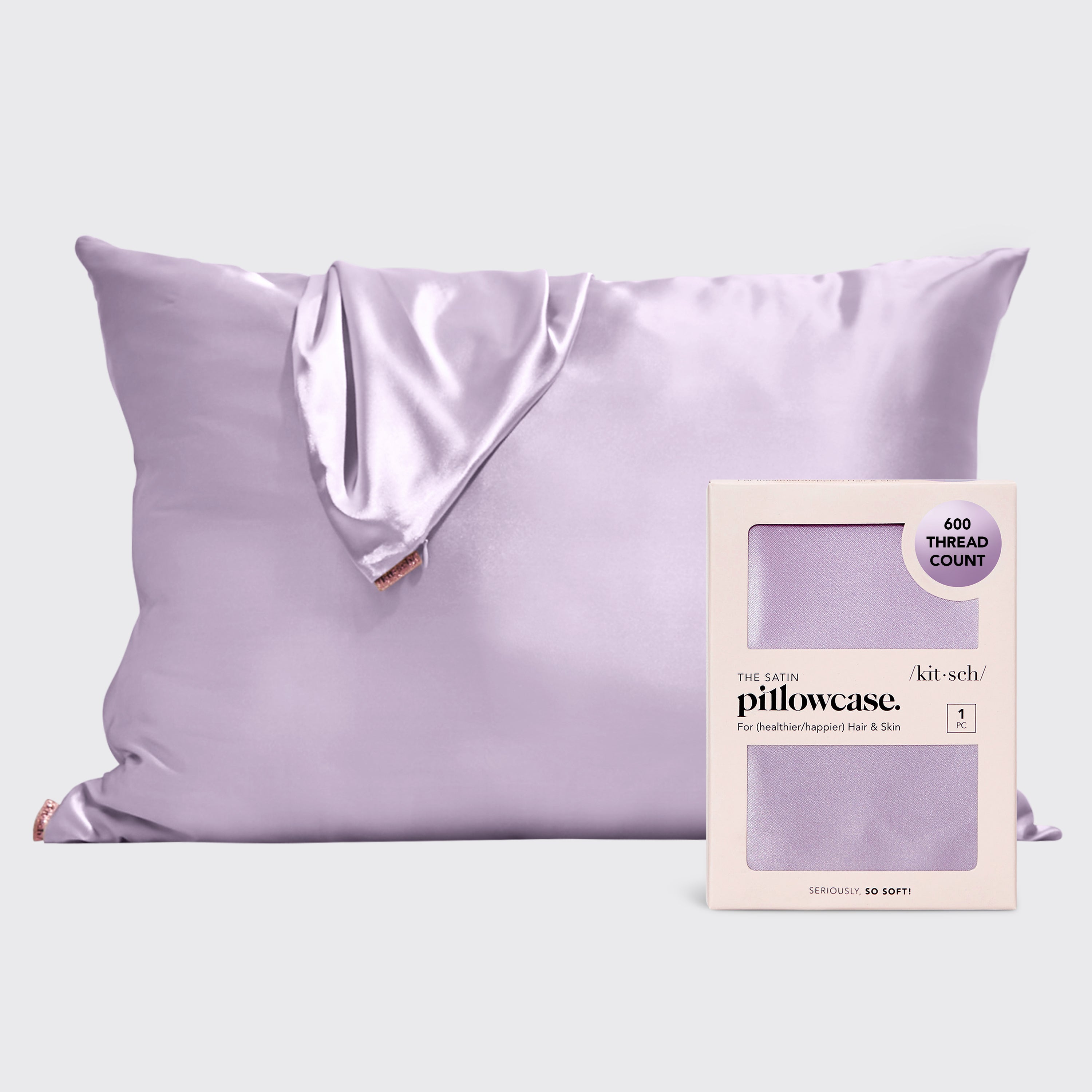 Satin Pillowcase Lavender KITSCH
