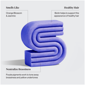 Purple Toning Shampoo Bar for Color Treated & Grey Hair