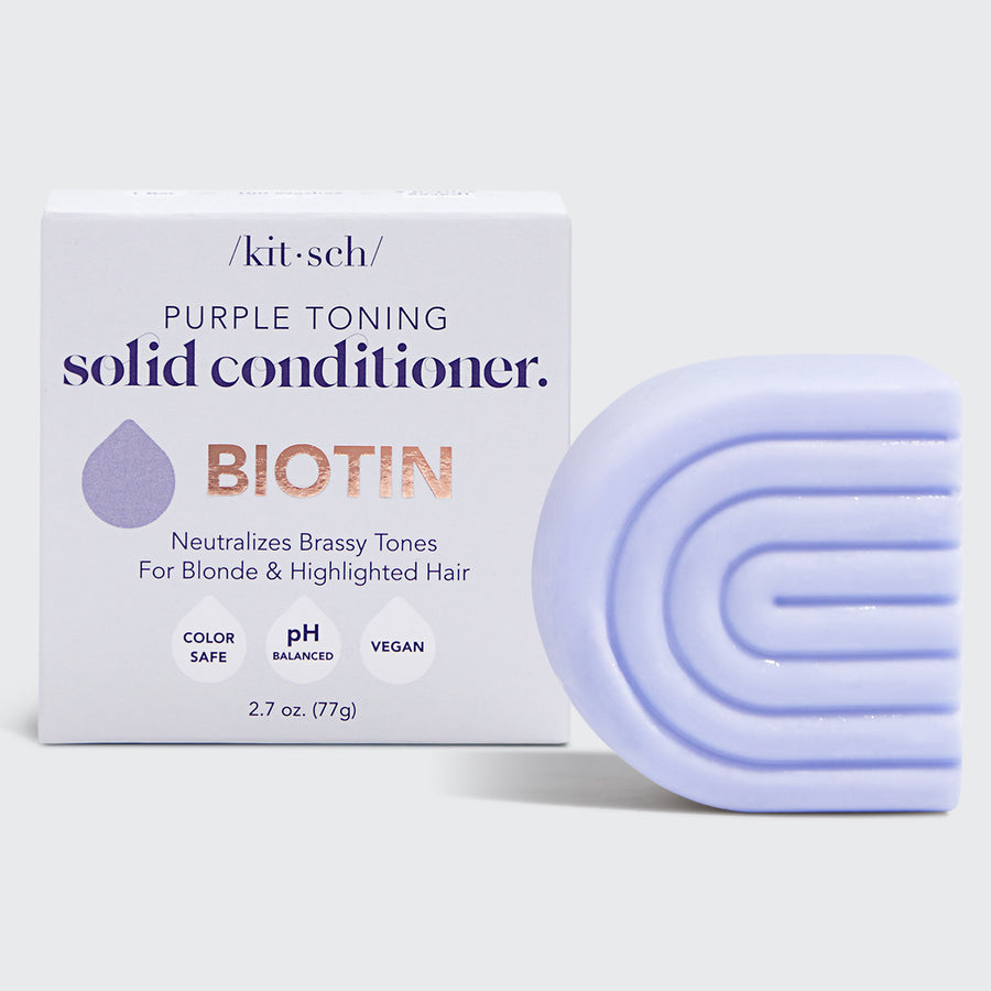 Biotin Purple Toning Shampoo & Conditioner Bundle by Kitsch Free