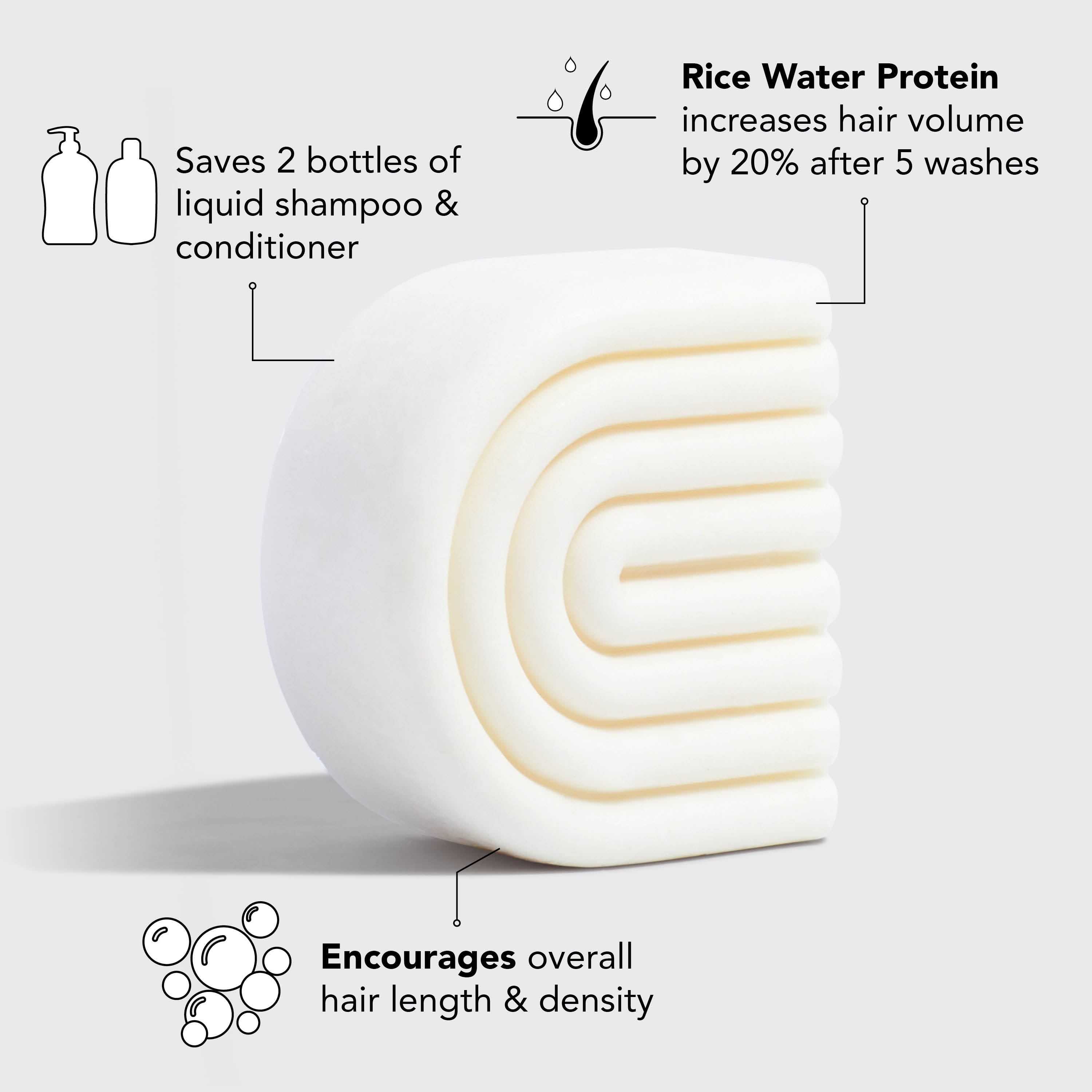 Rice Water Conditioner Bar for Hair Growth