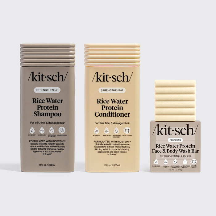 Hair Growth Rice Water Shampoo, Conditioner & Face & Body