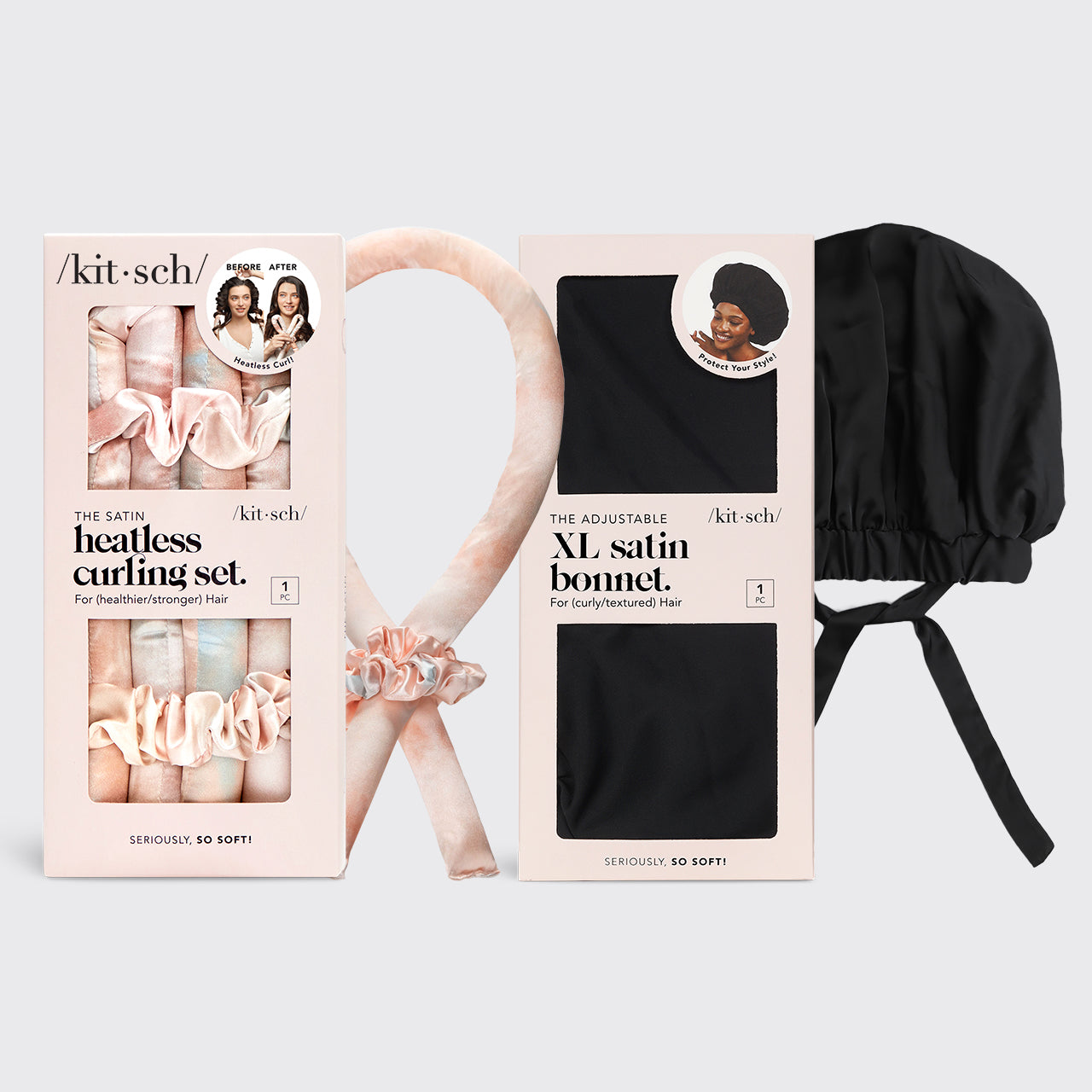 Overnight Blowout Bundle Sunset Tie Dye/Black KITSCH