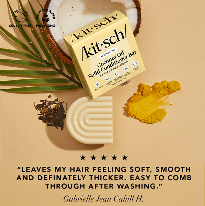 Coconut Oil Conditioner Bar for Dry Damaged Hair