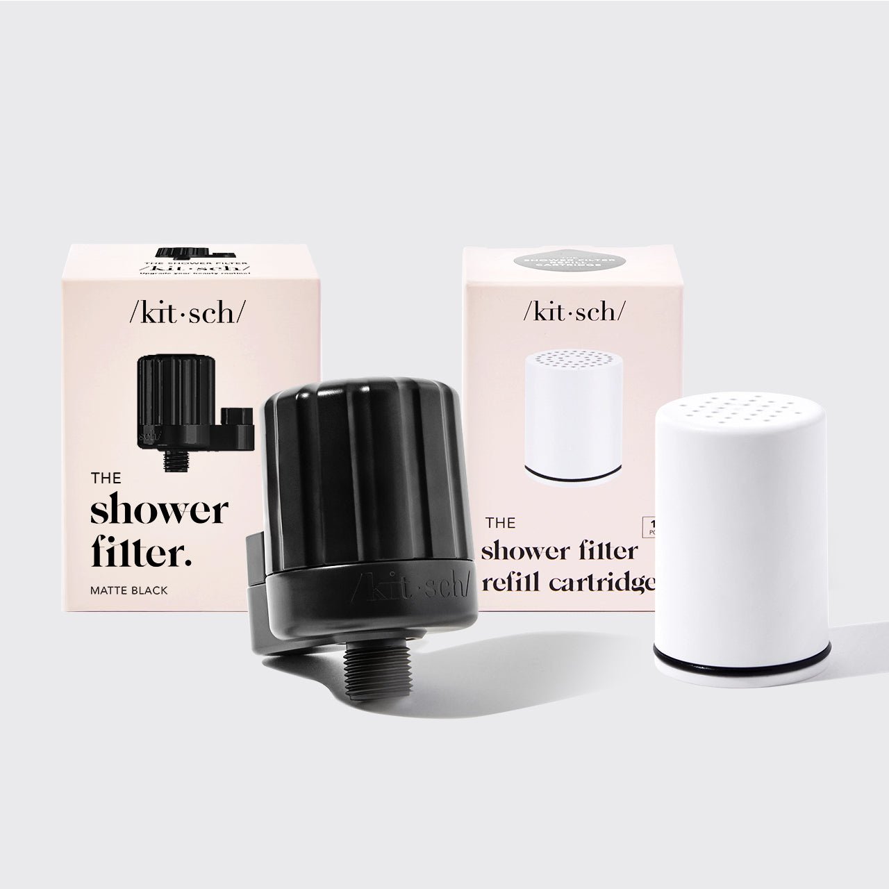 The Shower Filter + 2 Filter Cartridge Bundle - Black