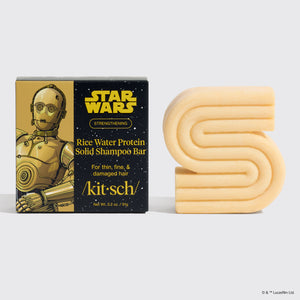 Star Wars™ & Kitsch Shampooing solide fortifiant à base de protéines d'eau de riz - C-3PO