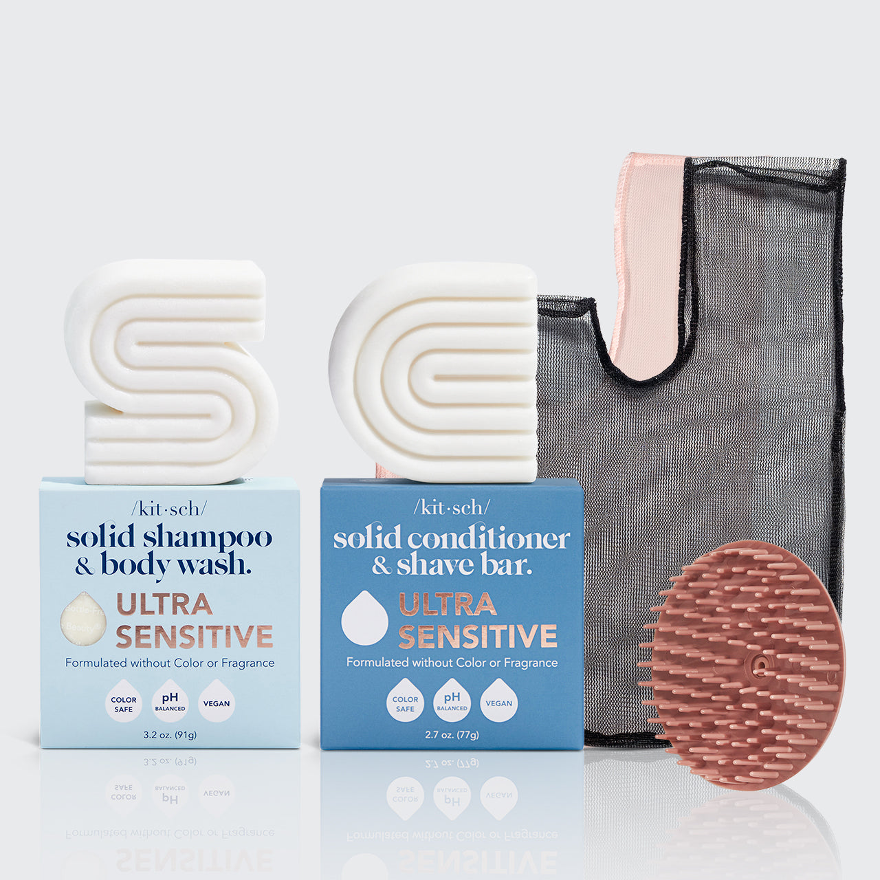 Free & Clear Shampoo + hoitoaine Bar Bundle