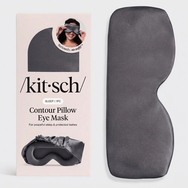 Charcoal Contour Pillow Eye Mask | KITSCH