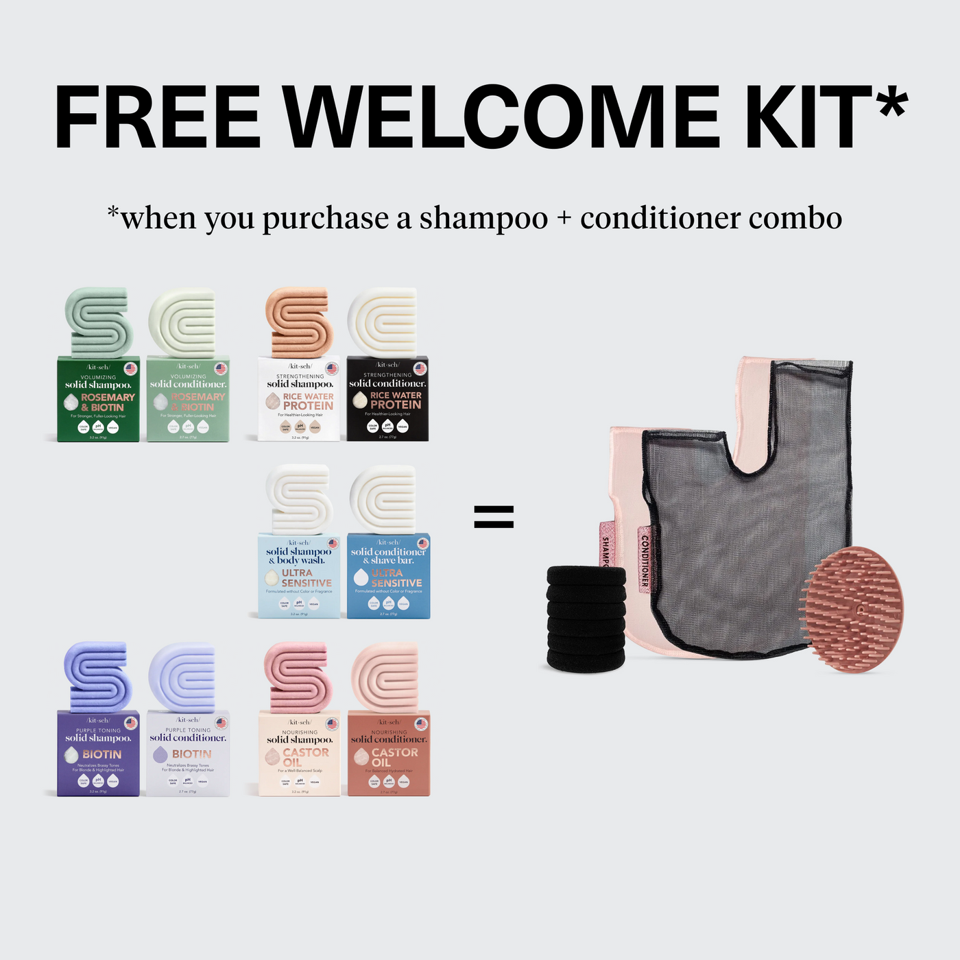 Shampoo & Conditioner Bundle with Free Welcome Kit