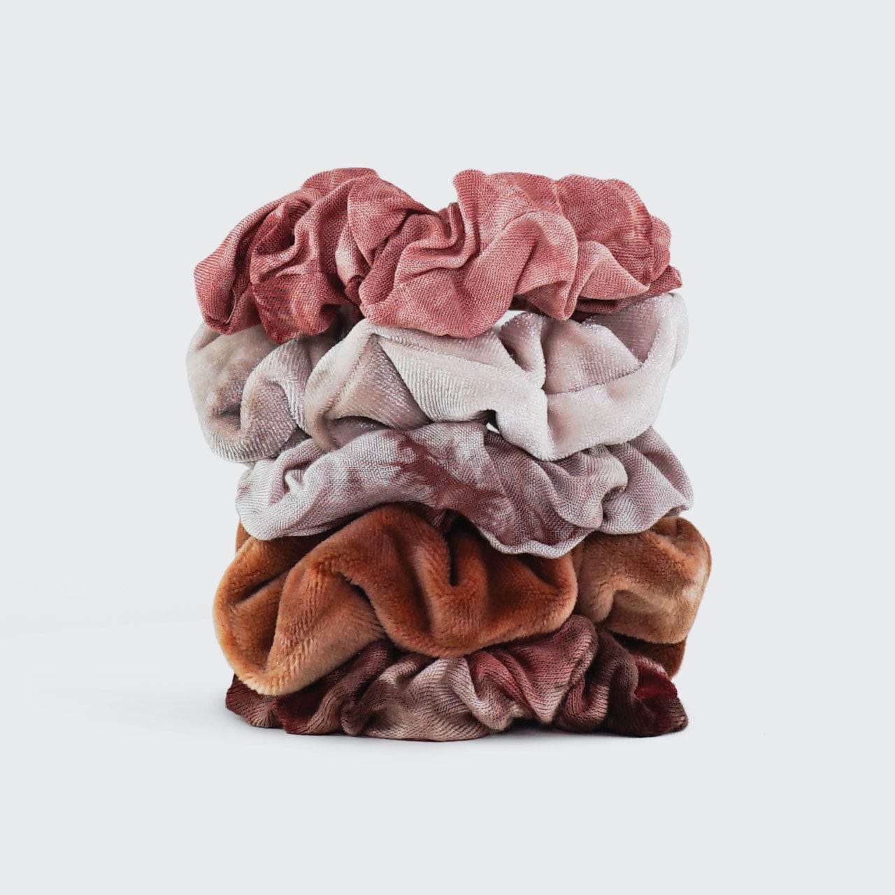 Tie Dye Scrunchies - Rust