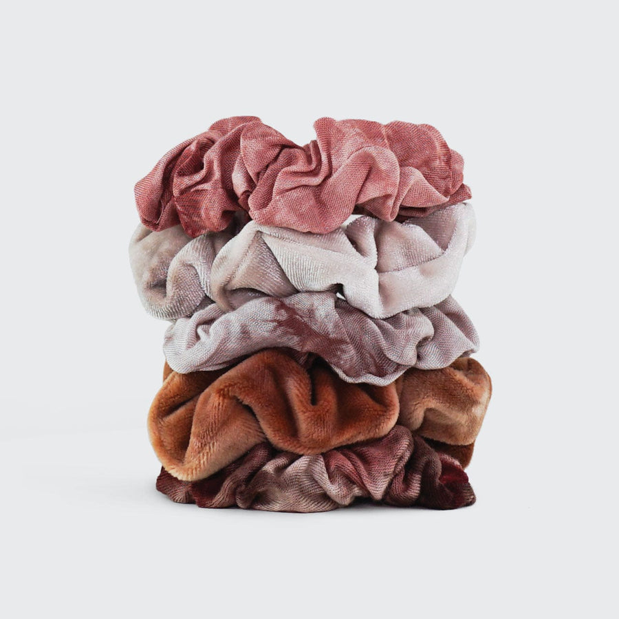 Tie Dye Scrunchies - Rust