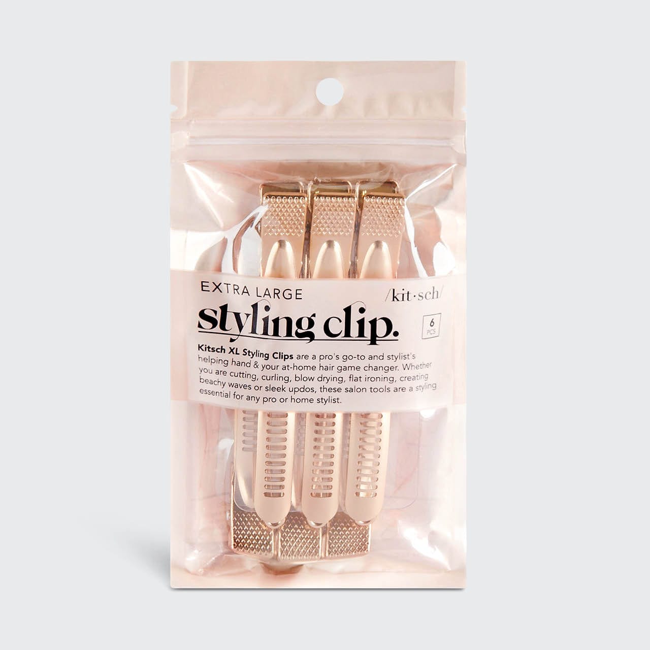 XL Styling Clips 6pc (Rose Gold)