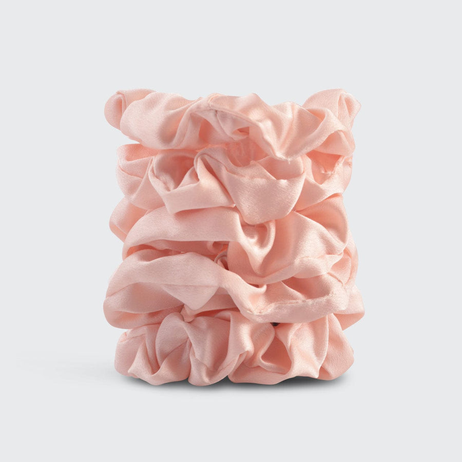 Satin Sleep Scrunchie 5 Pack - Blush