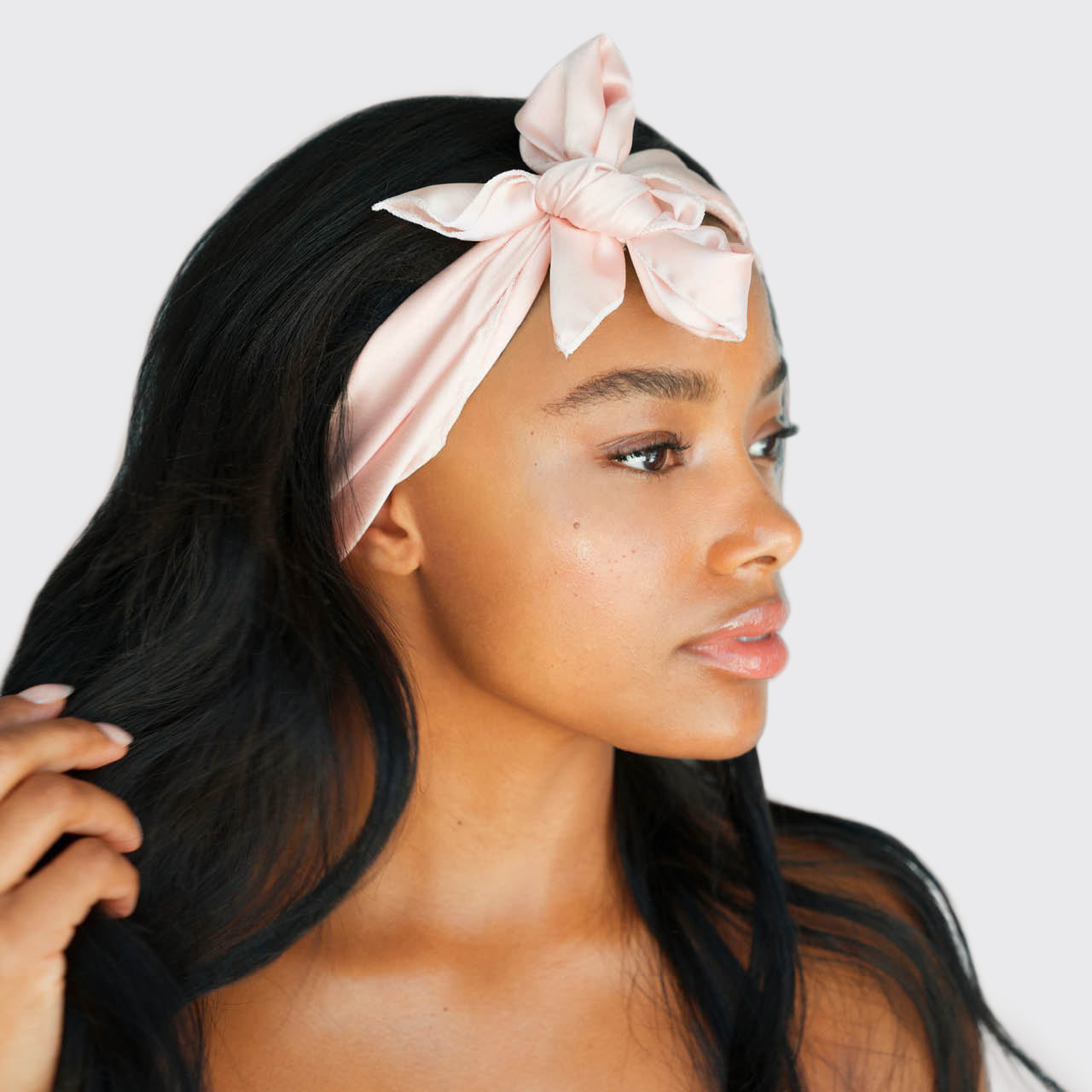 At Night How To Wear A Silk Head Scarf To Bed Hair Wraps Why Wear A