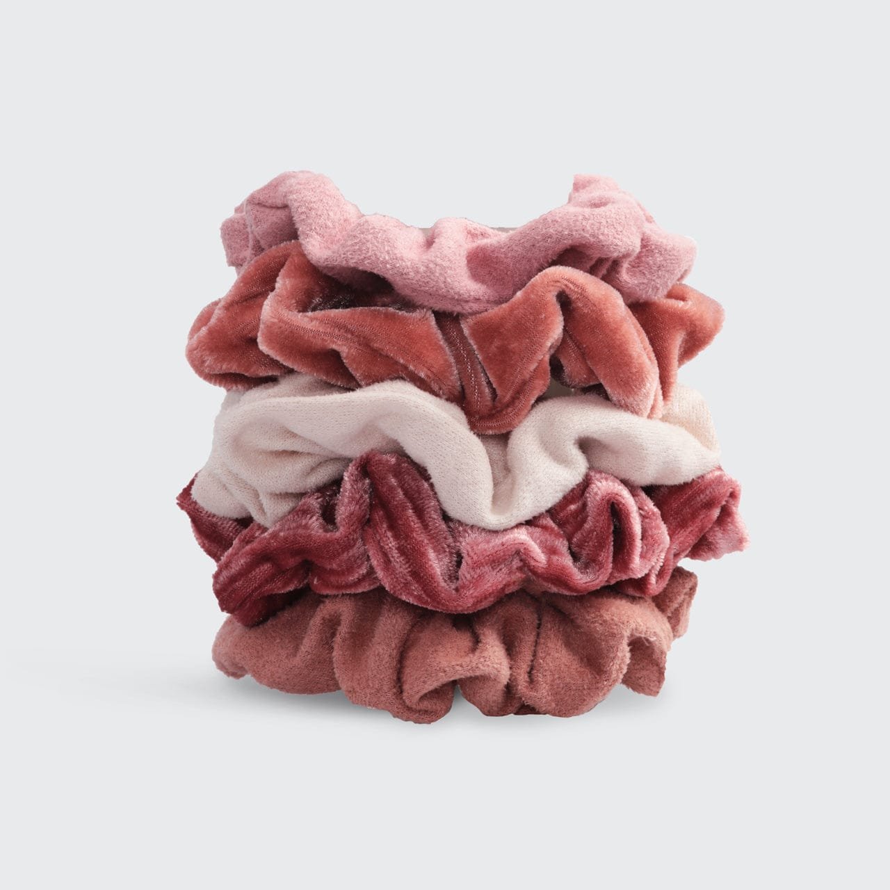 Velvet Scrunchies - Blush/Mauve – KITSCH