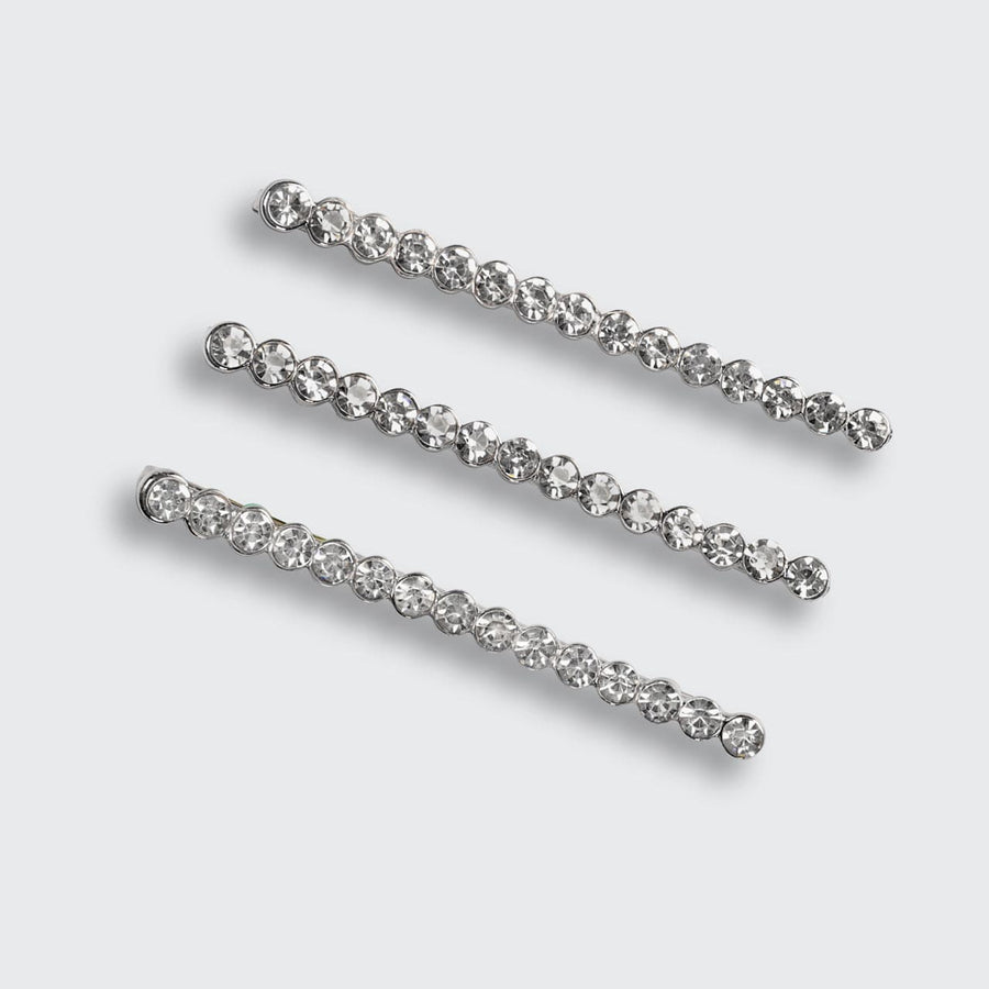 3pc Rhinestone Bobby Pins