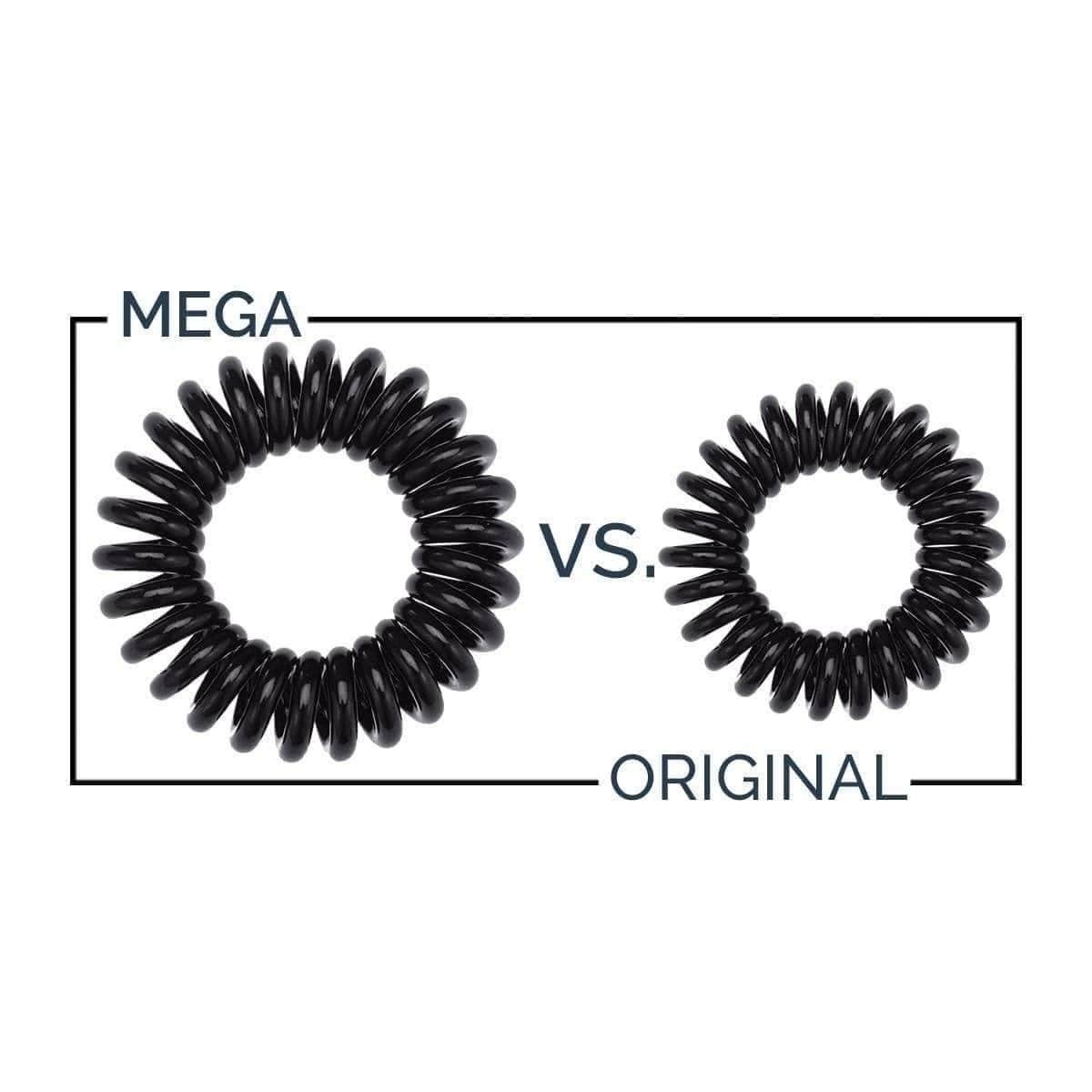 4 Pack Mega Hair Coils- Black Hair Accessories KITSCH 