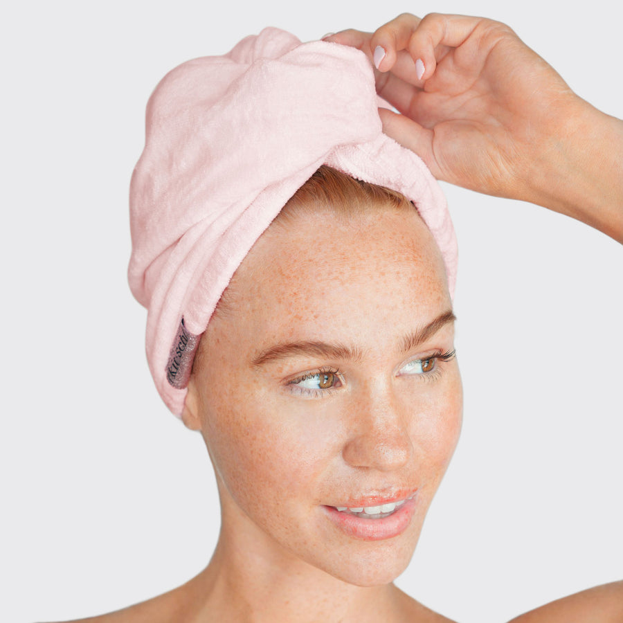 Blush Microfiber Hair Towel