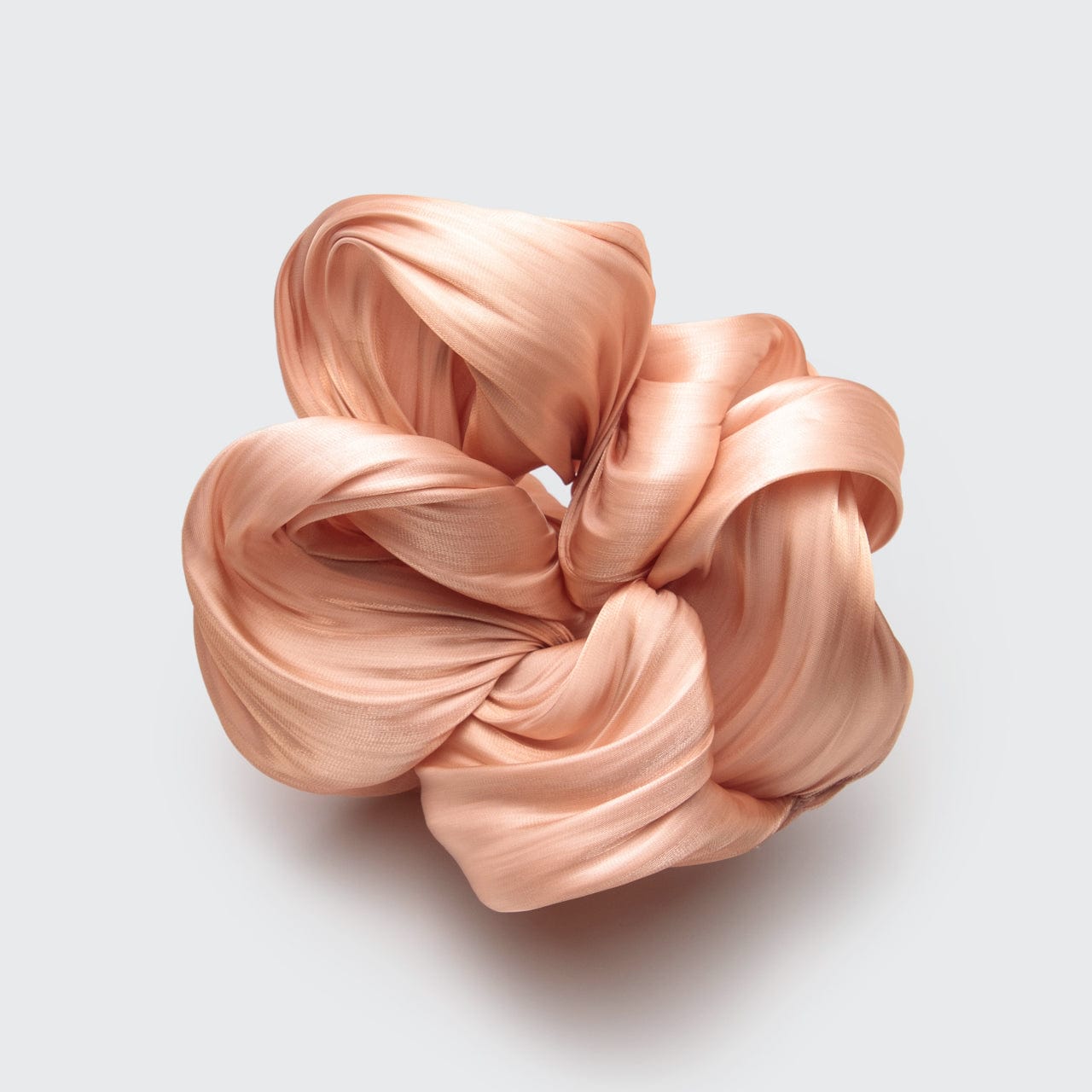Textured Dinner Scrunchie - Peach