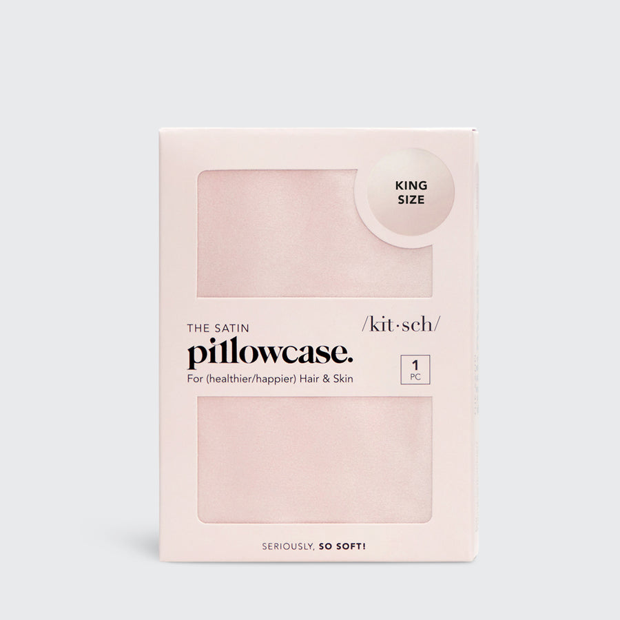 Luxe Satin Pillowcase  Blush (King)