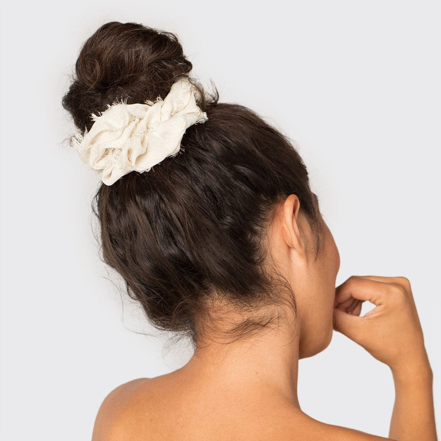 Brunch Scrunchie - Frayed Linen