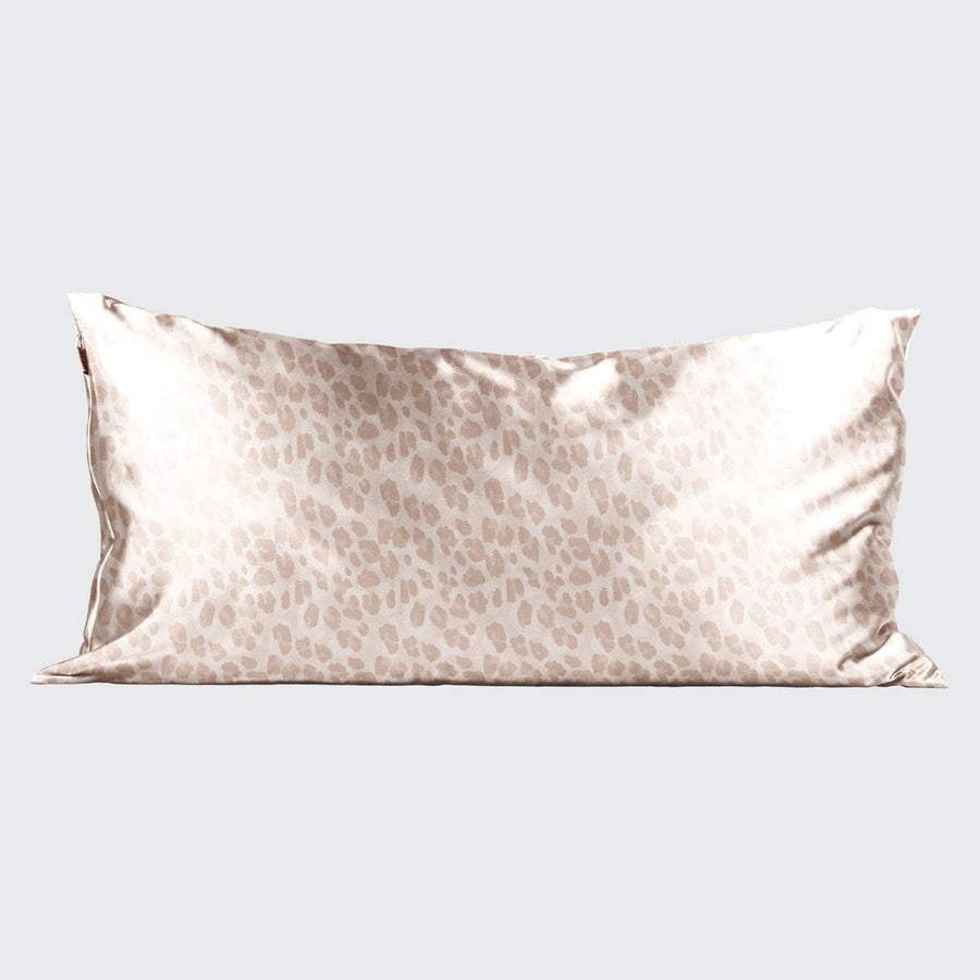Luxe Satin Pillowcase & Eye Mask Bundle -  Leopard (King)