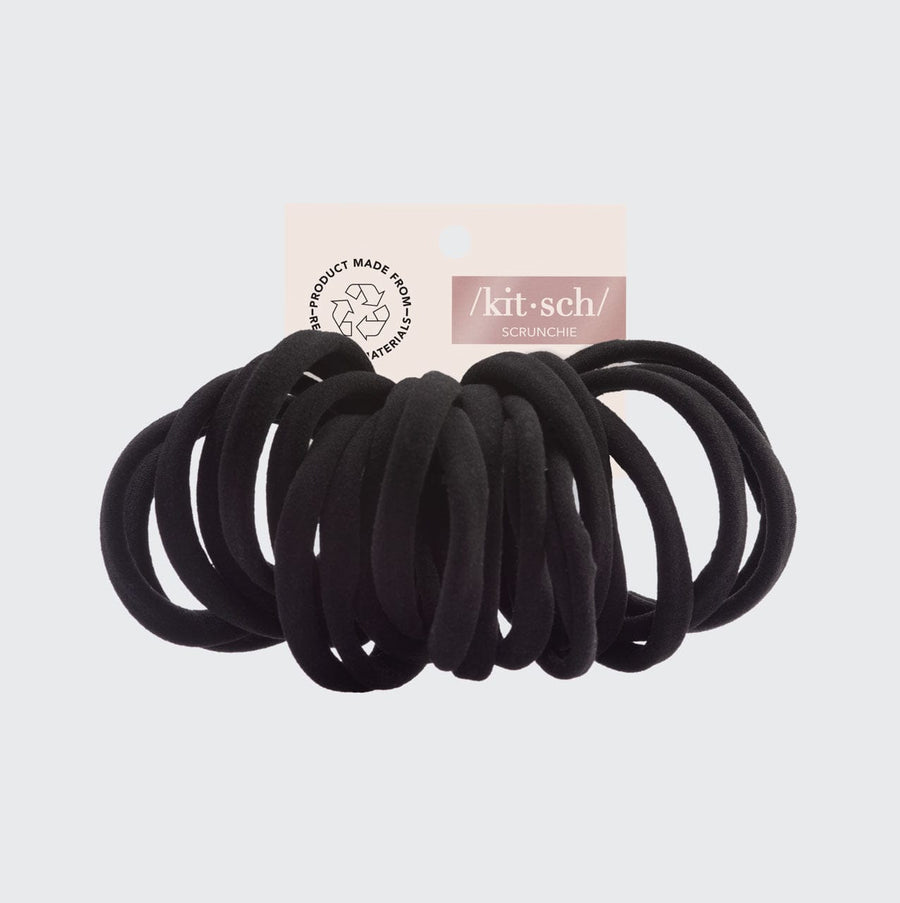 Recycled Polyester Standard Elastics 20pc- Black