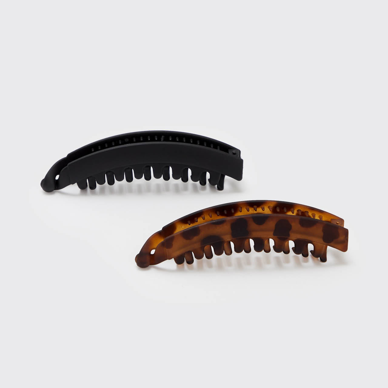 Banana Clip 2pc - Black & Tort