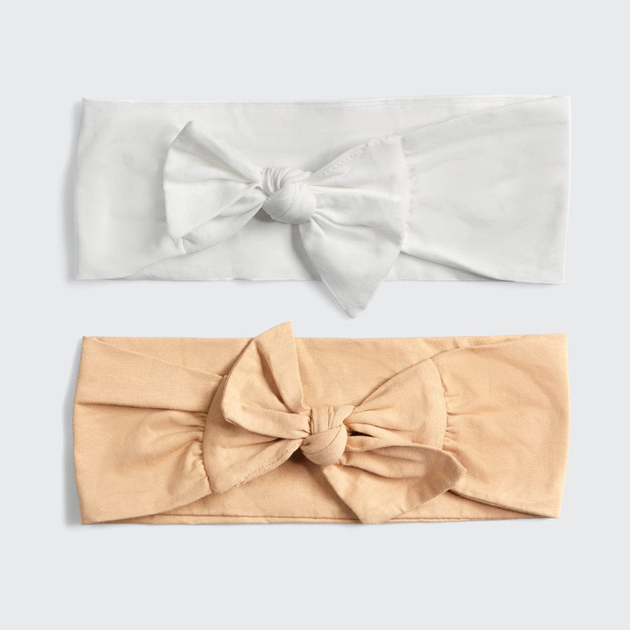 Cotton Adjustable Headband 2pc - Sand