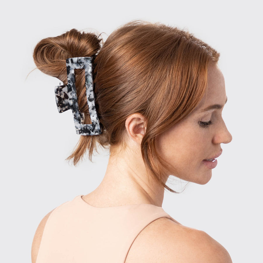 Eco-Friendly Jumbo Open Shape Claw Clip - Μαύρο