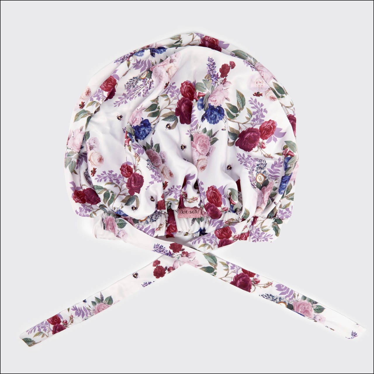 Bridgerton x Kitsch XL Satin Bonnet - Floral