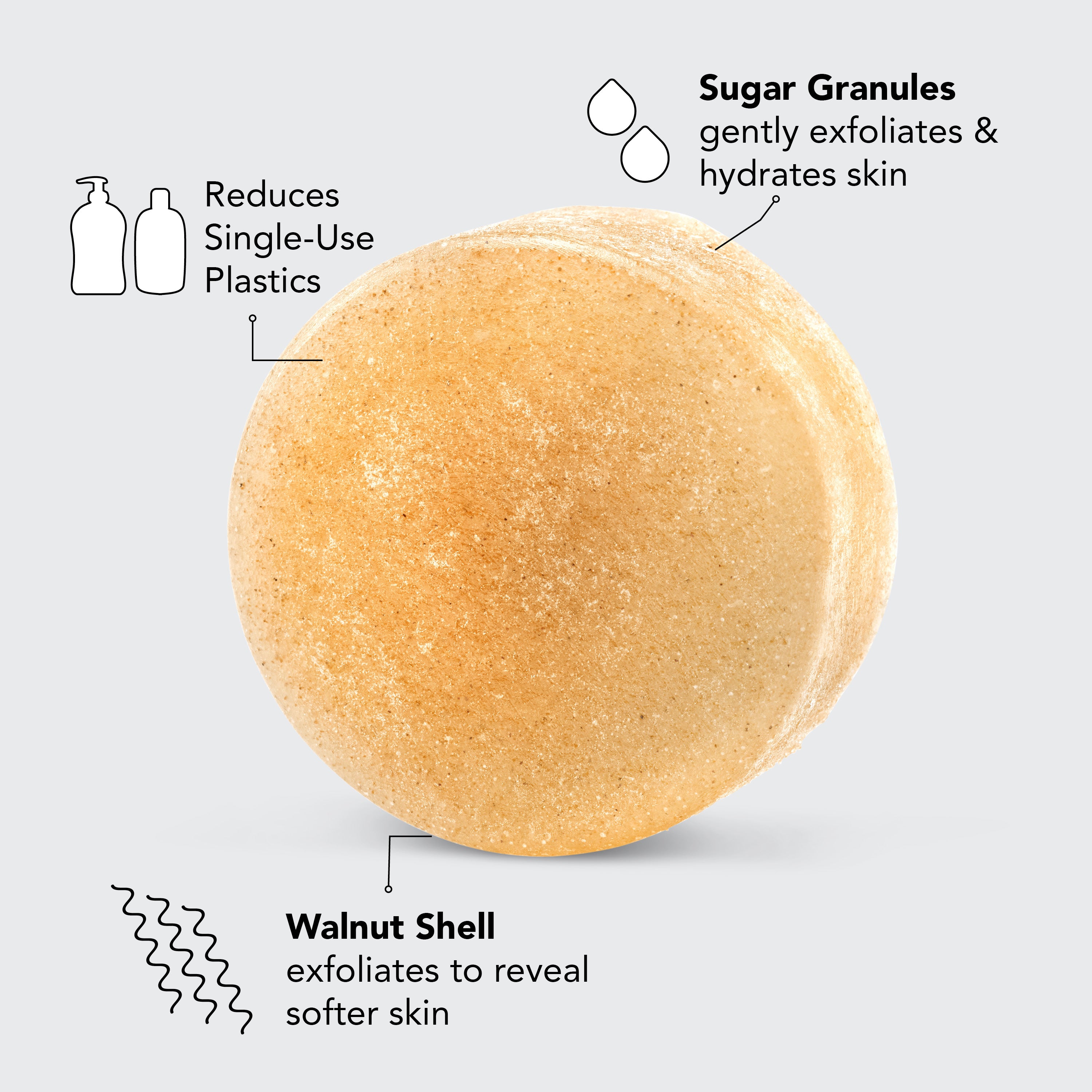  Kitsch Exfoliating Sugar Body Scrub Bar & Self