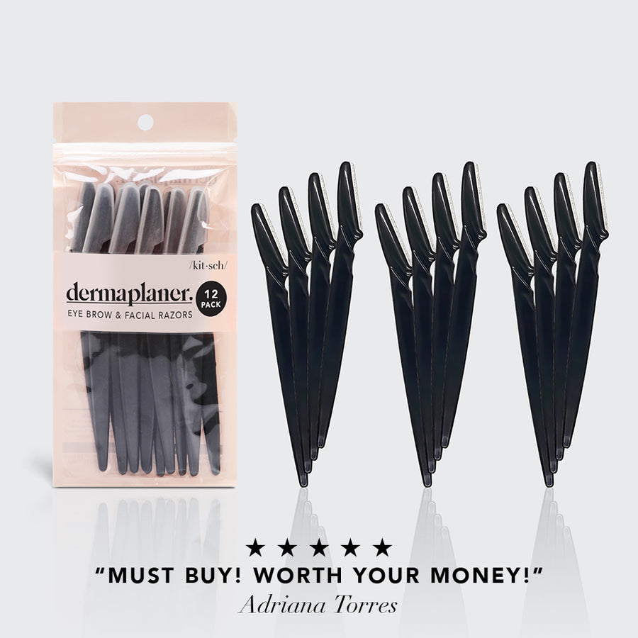 Dermaplaner & Eyebrow Razor (12 pack) - Black