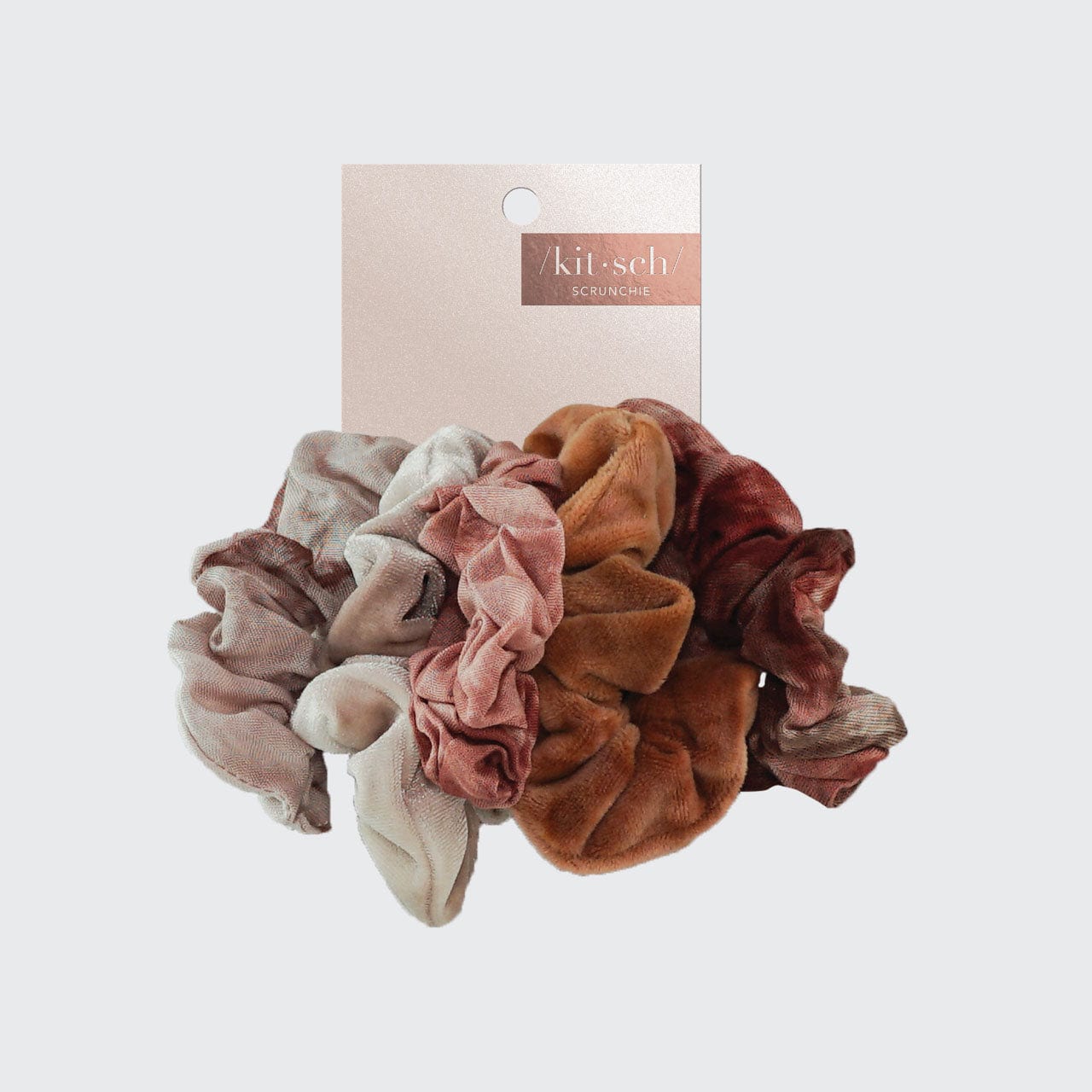 Tie Dye Scrunchies - Rust