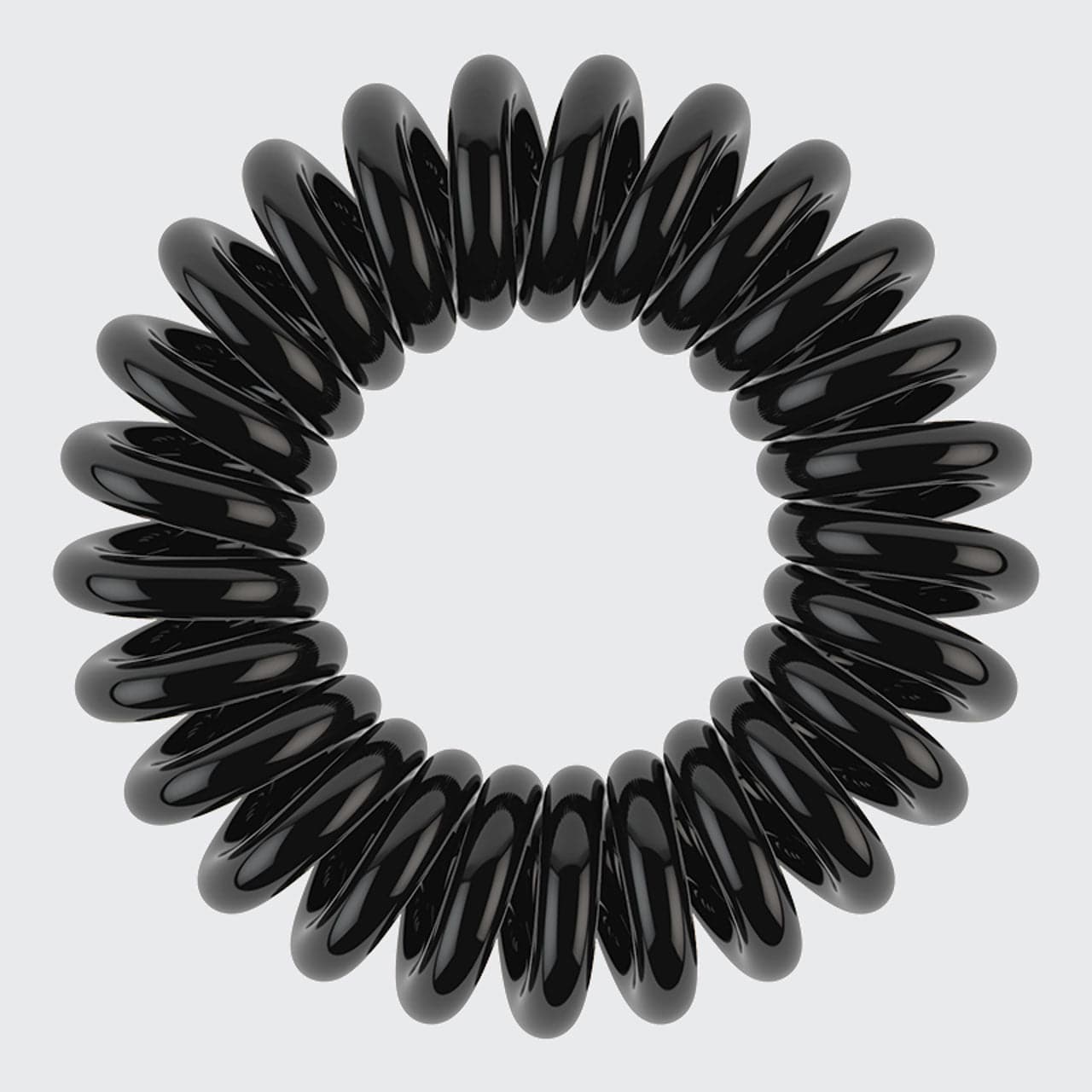 Spiral Hair Ties 4 Pack - Black