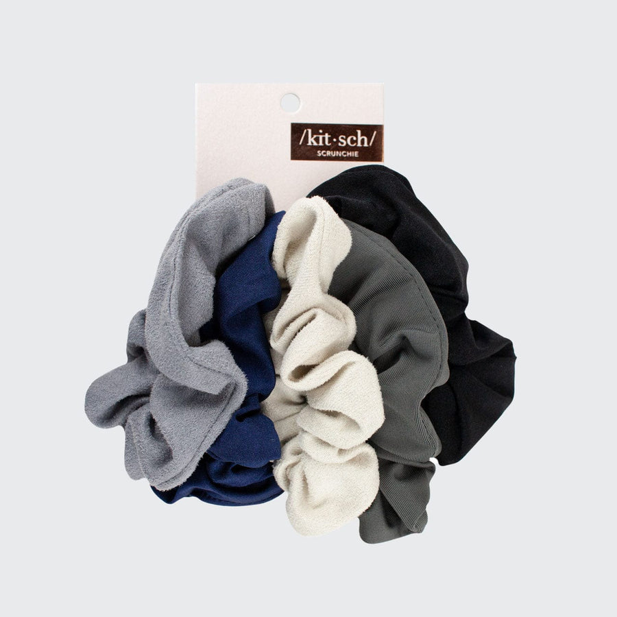 Matte Scrunchies Black /Gray