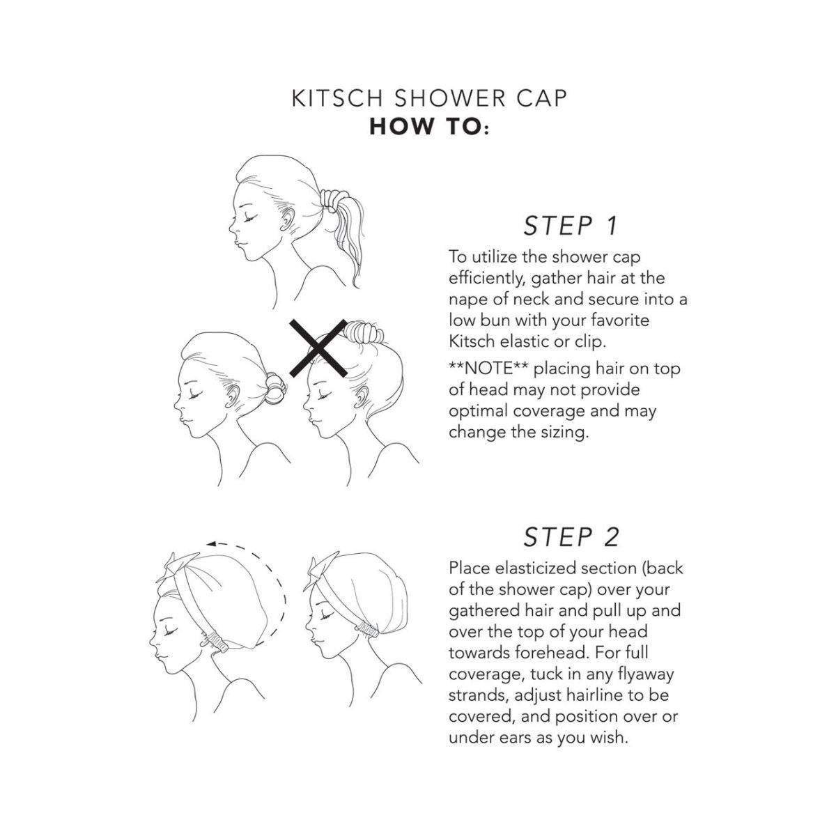 Luxury Shower Cap - Floral - KITSCH