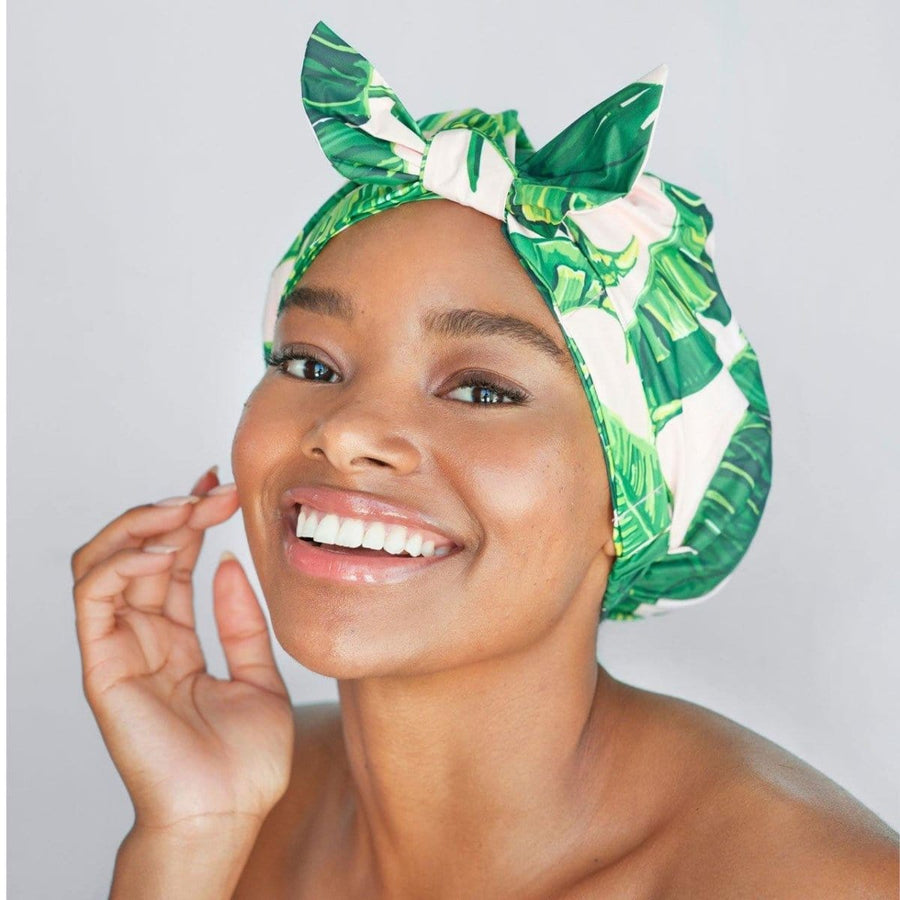 Pretty Palm Shower Cap 