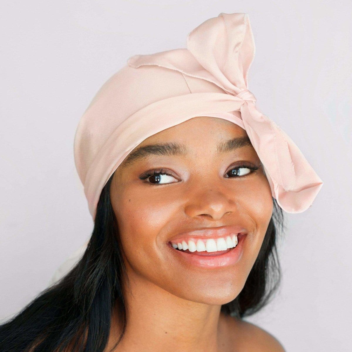 Satin Sleep Cap in Blush - KITSCH