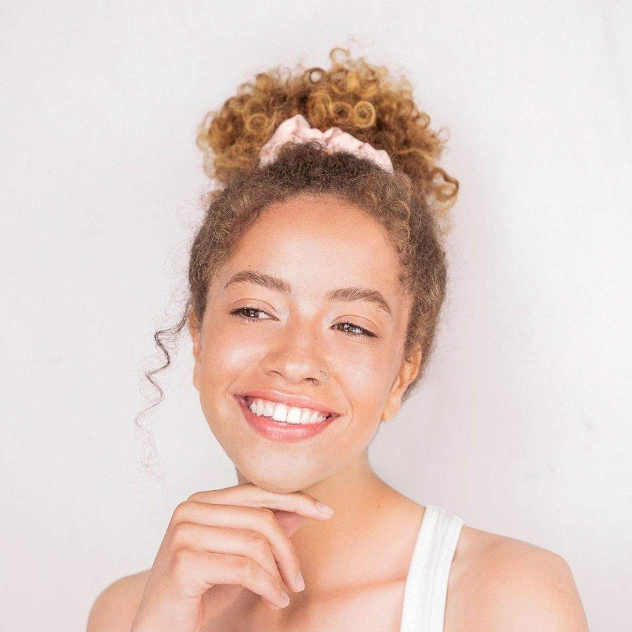 Satin Sleep Scrunchies - Blush - KITSCH