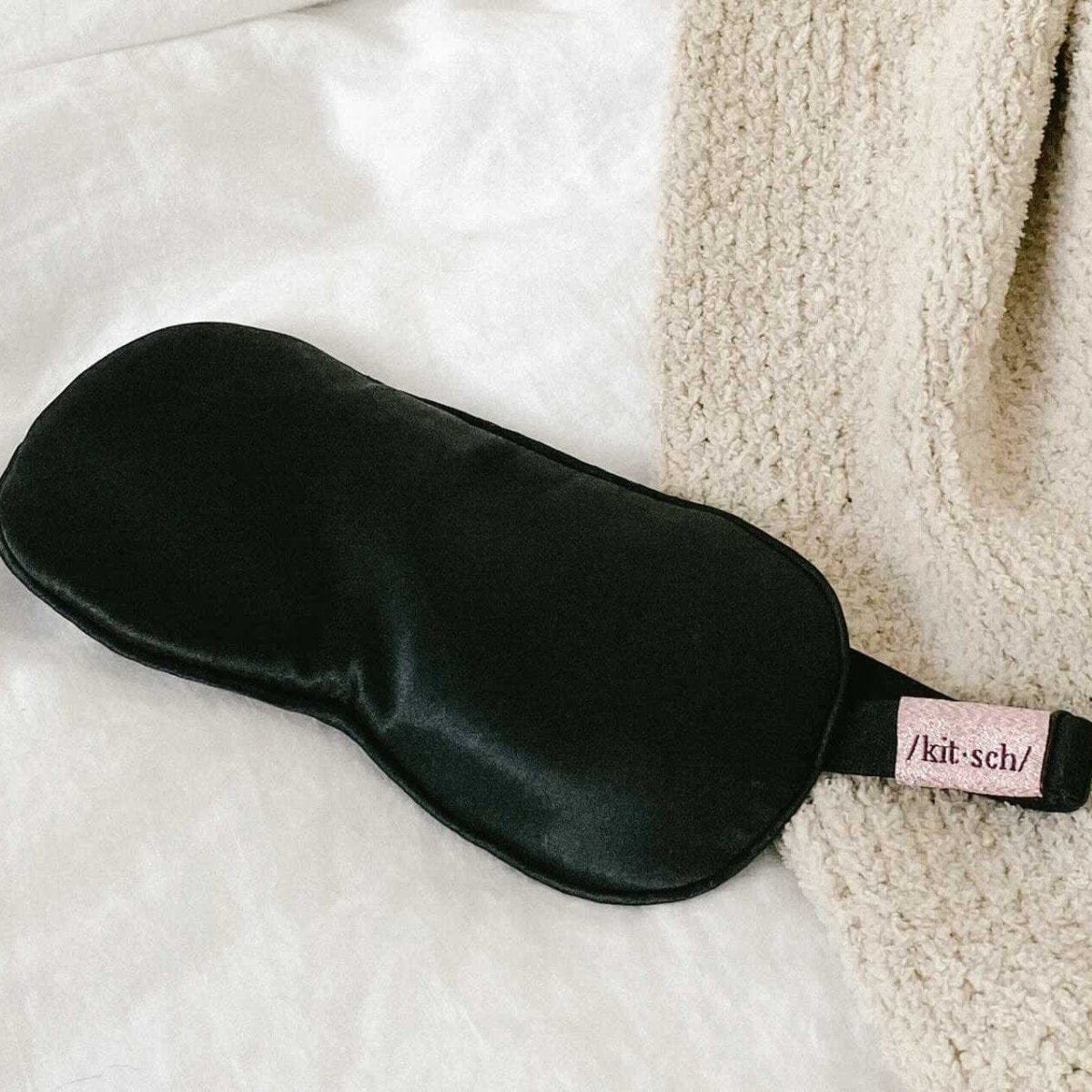 The Lavender Weighted Satin Eye Mask - KITSCH