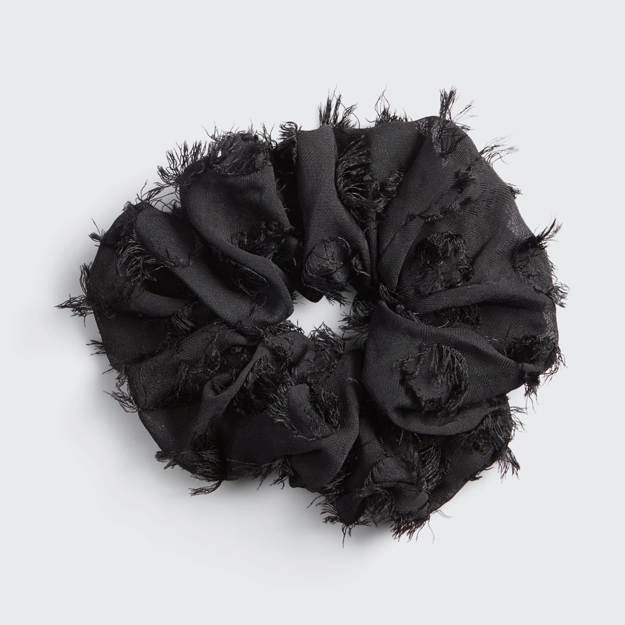 Brunch Scrunchie - Frayed Black