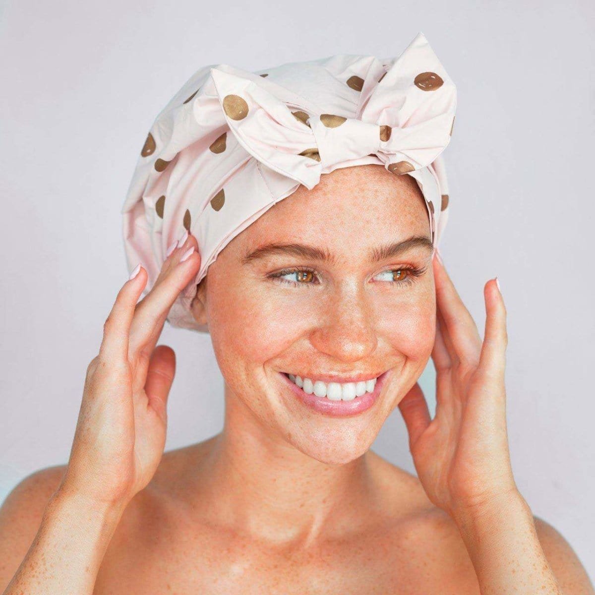 Blush Shower Cap & Hair Towel Bundle - KITSCH