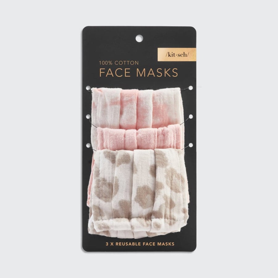 Cotton Face Mask Blush 3 Pack