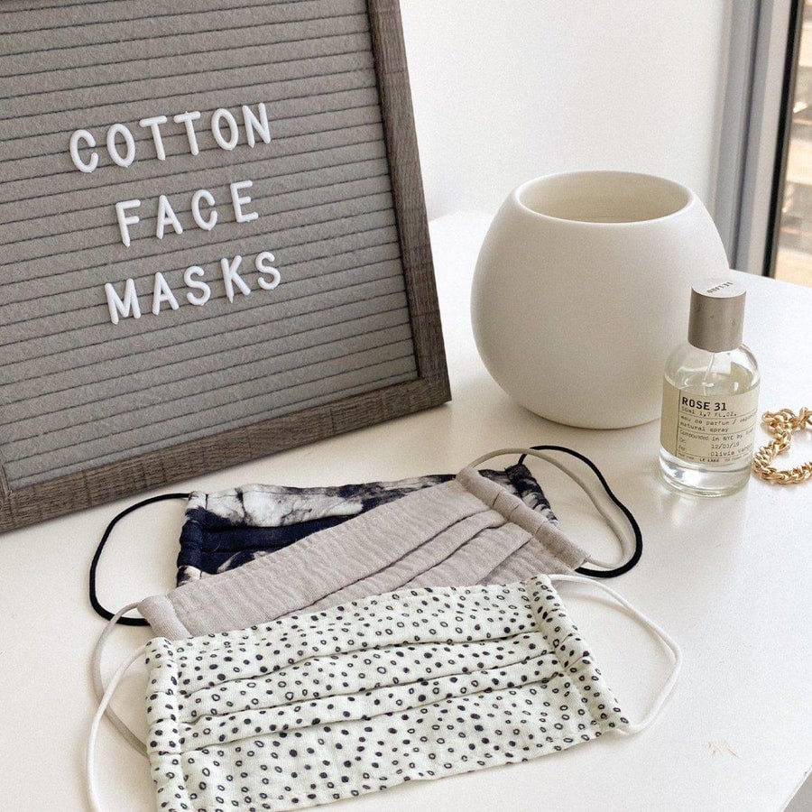 Cotton Face Mask 3pc Set - Neutral Cotton Face Masks Cotton Face Masks 