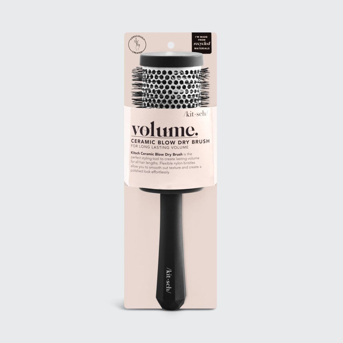 Round Blow Dry Brush in Recycled Plastic - KITSCH